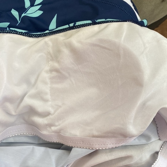 NWOT navy blue and teal tankini swimsuit. Adjustable straps with padded top XXL - Picture 7 of 7